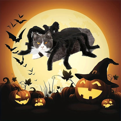 Halloween Spinnen-Kostüm für Katzen & Hunde 🕷️ | Lustiges Outfit für kleine & mittlere Vierbeiner